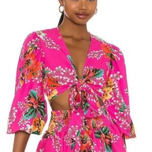 Agua Bendita beautiful Floral Top
